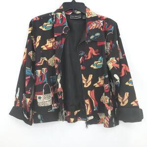 Identity Heel Print Full Zip Jacket Vintage